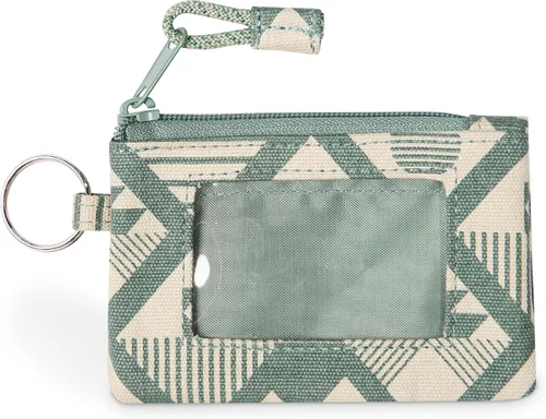 Miniatura 32 de KAVU Stirling Cartera delgada de lona de algodón con cremallera de doble cara