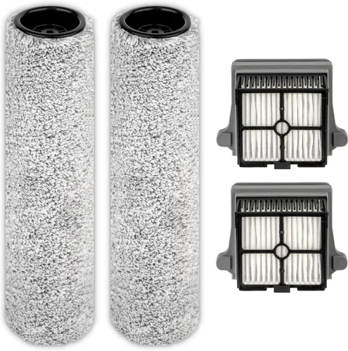 Miniatura 11 de Rodillos de cepillo de repuesto y filtros HEPA compatibles con Tineco Floor One S3/iFloor 3, aspiradora inalámbrica en seco y húmedo, kit