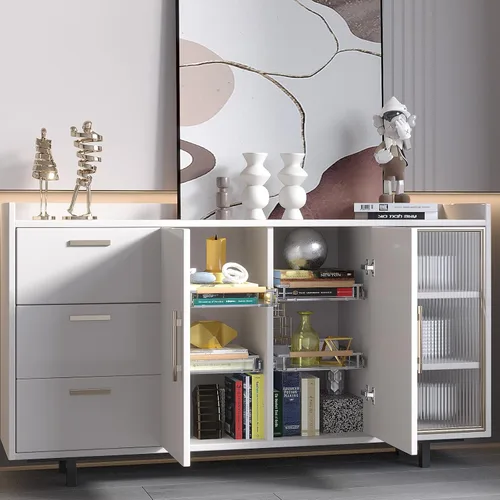 Miniatura 9 de Organizador de gabinete extraíble expandible, ancho ajustable: 17.1 ~ 28 pulgadas de ancho x 22.5 pulgadas de profundidad, organizador para debajo