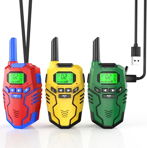 Miniatura 10 de Inspireyes Walkie Talkies para niños, radio bidireccional de largo alcance, juguetes de senderismo al aire libre para niños de 3 a 12 años, regalo
