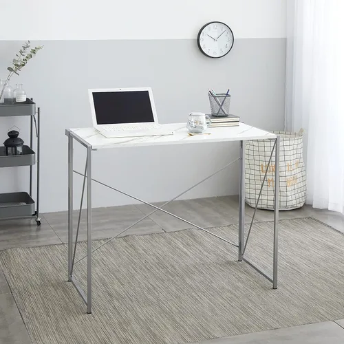 Miniatura 2 de Urban Lifestyle Escritorio plegable para computadora, mármol/plata