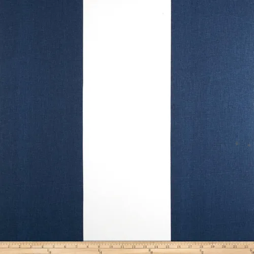 Premier Prints Kaitlin Stripe Premier Navy, Tela por yarda