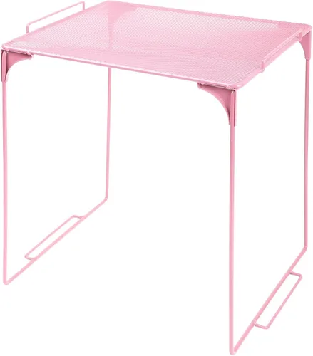 Miniatura 15 de Estante organizador de casillero apilable extra para casillero escolar, organizador de armario de almacenamiento, accesorios adecuados para la Negro