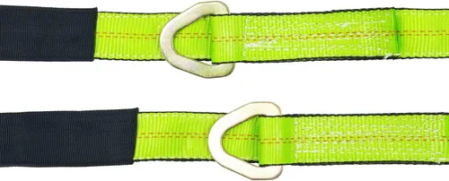 Miniatura 8 de Mytee Products Paquete de 2 correas de brida en V de 2 pulgadas x 4 pies con ganchos a presión con funda de cordura y correas de eje, anillo en D