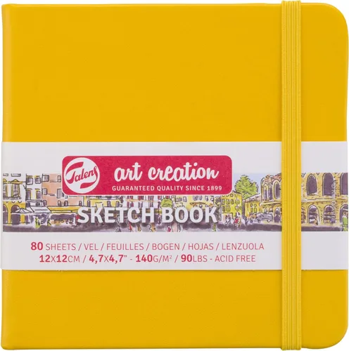 Miniatura 9 de Royal Talens T9314-111M 441769 Cuaderno de bocetos y libreta de dibujo Talens Art Creation 3.5 x 5.5 pulgadas (9 x 14 cm), Amarillo Dorado