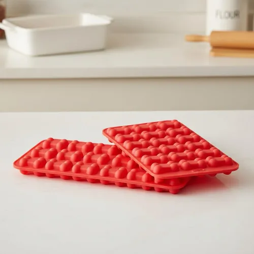 Miniatura 6 de Paquete de 2 moldes de silicona para huesos de perro, mini molde reutilizable para golosinas caseras para perros, chocolate, dulces, gomitas