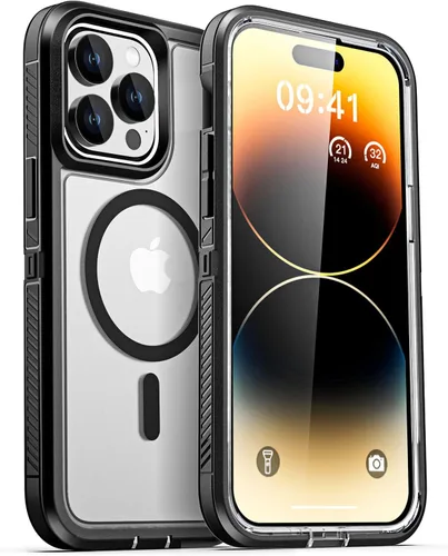 Miniatura 13 de AICase Funda para iPhone 13/14/16e [Compatible con Magsafe], Protección contra caídas de alta resistencia, Defensa multicapa, Grado militar