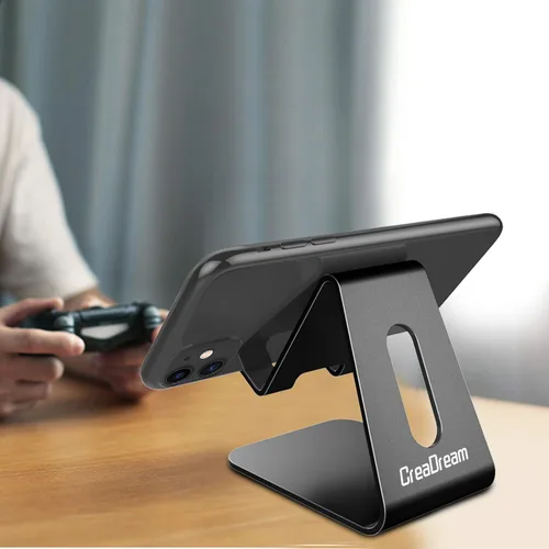 Miniatura 2 de CreaDream Soporte para Teléfono Celular, Base, Soporte, Soporte de Escritorio de Aluminio Compatible con Switch, Todos los Teléfonos Inteligentes