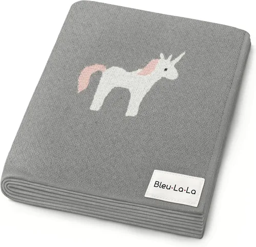 Miniatura 12 de Manta de punto para bebé, 100% algodón, suave, acogedora, para envolver cuna, manta de regalo para recién nacidos, bebés, niños pequeños, unisex 12