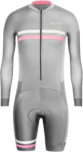 Miniatura 47 de UGLY FROG Traje de triatlón para hombre de manga corta Jersey de piernas cortas Skinsuit Tri Kit Ciclismo Skinsuit Team Bike Ropa