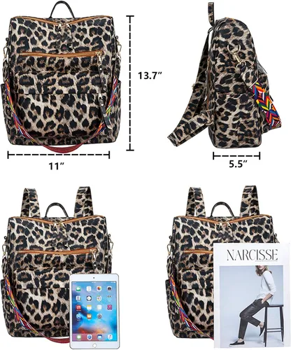 Miniatura 5 de Mochila para mujer, bolsa convertible de moda, diseño de moda, bolsa de hombro casual, 1, Desgaste