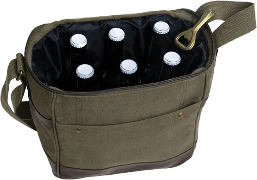 Miniatura 5 de Rothco Canvas Insulated Cooler Bag - Keep Drinks Cold On The Go