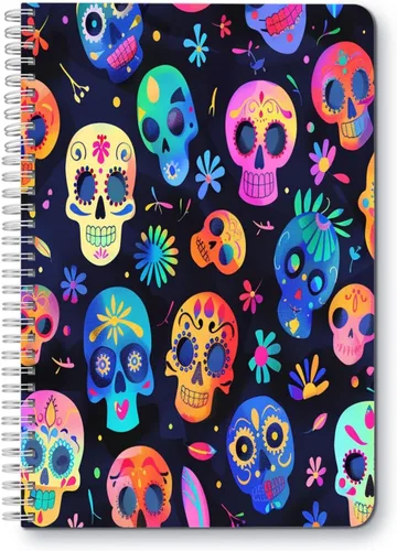 Miniatura 22 de Cuaderno de espiral, doble alambre en espiral, diario de composición escolar, suministros para la escuela y la oficina, 100 páginas, 5.71 x 8.26