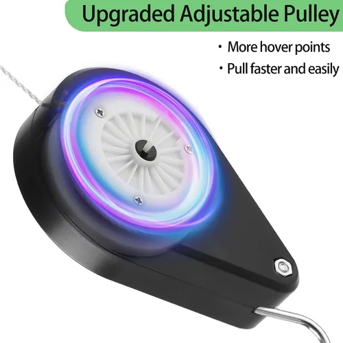 Miniatura 4 de Sistema Retráctil para Colgar Plantas Kitwinney - Poleas Ajustables para Elevar/Bajar Plantas sin Esfuerzo, Uso Resistente en Interiores