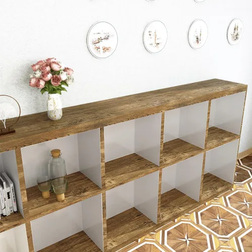Miniatura 3 de Yenhome Papel tapiz de madera marrón de 24 x 118 pulgadas, papel tapiz de madera envejecida de grano de madera envejecida para armarios, encimeras