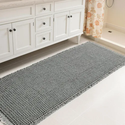 Miniatura 18 de Subrtex - Alfombras de baño de chenilla, tapete de baño de felpa corta y suave, tapete de ducha absorbente de agua, tapete de baño para la ducha