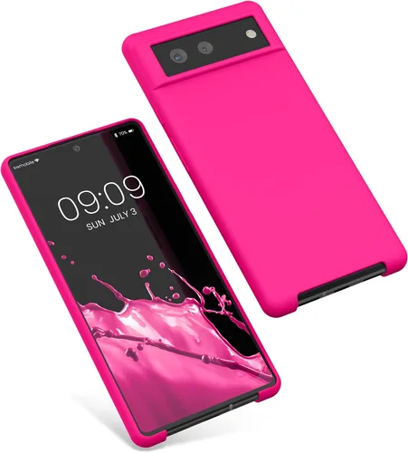Miniatura 695 de kwmobile Funda Compatible con Google Pixel 6 Pro - Funda de teléfono de silicona TPU con acabado suave - Azul Arrecife