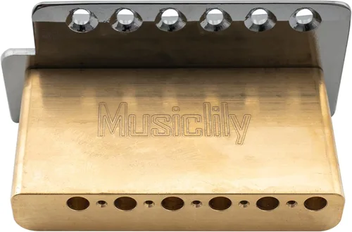 Miniatura 5 de Musiclily Pro Puente de trémolo moderno de 52.5mm con 6 tornillos de latón sólido para guitarra eléctrica estilo Fender Squier Strat Stratocaster