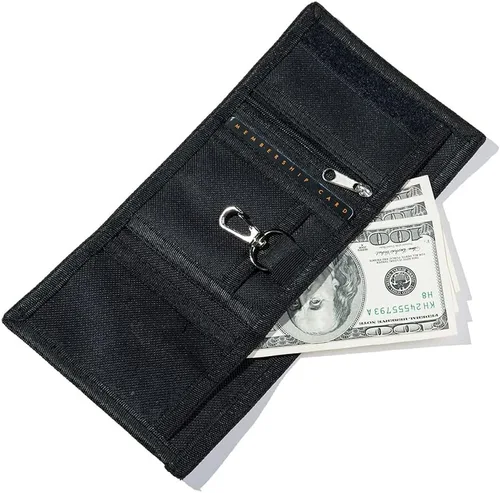 Miniatura 5 de Leyeve Wallet,Kids Festivals gifts,Birthday Gifts Wallet,RFID Trifold Canvas Outdoor Sports Wallet for Kids-Utility Wallet for Green camouflage