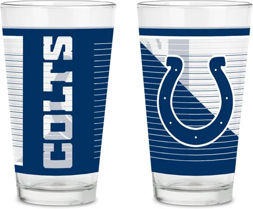 Miniatura 33 de Rico Industries NFL Football Main - Juego de 2 vasos clásicos de 16 onzas con logotipo impreso digitalmente, apto para lavavajillas NFL Football