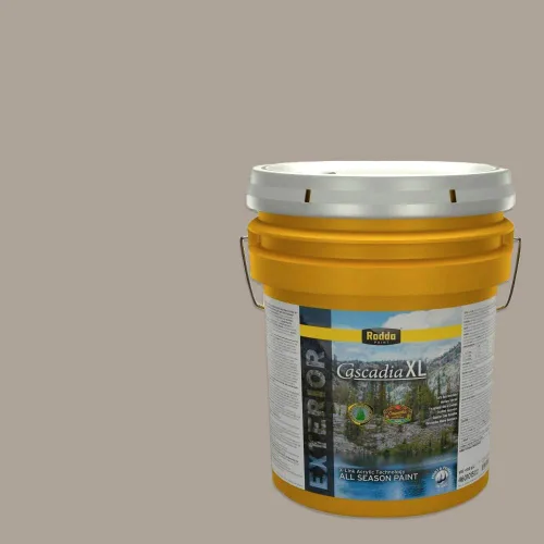 Miniatura 45 de Rodda Paint CASCADIA XL - Pintura e imprimación satinada para exteriores en uno, cuarto de galón, blanco abstracto