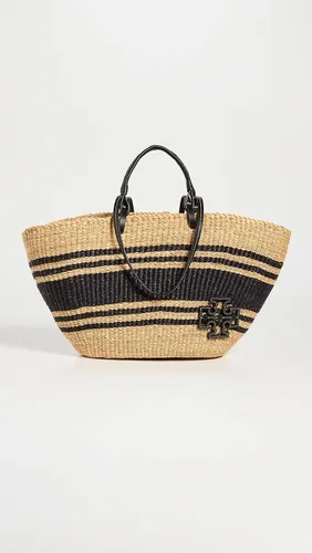 Miniatura 2 de Tory Burch Cesta de paja a rayas Ella para mujer