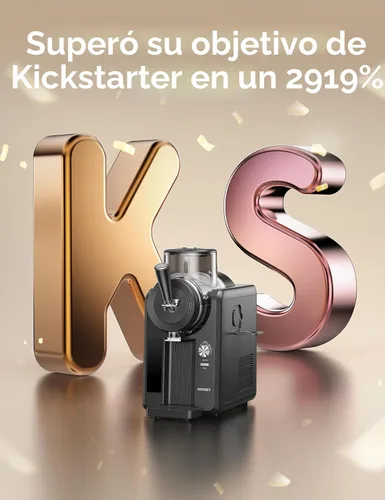 Miniatura 2 de HiCOZY Máquina de Granizados F3 y Máquina de Helados Suaves, Sin Necesidad de Hielo, Autolimpiante, 5 Configuraciones Preestablecidas para Helados