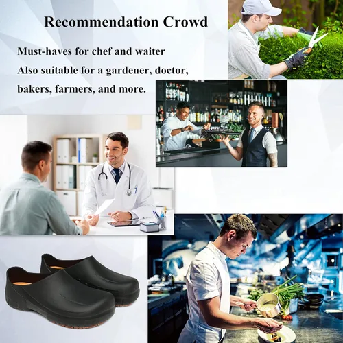 Miniatura 7 de Zapatos de chef antideslizantes para hombres zapatos profesionales antideslizantes impermeables para enfermeras para cocina restaurante hospital