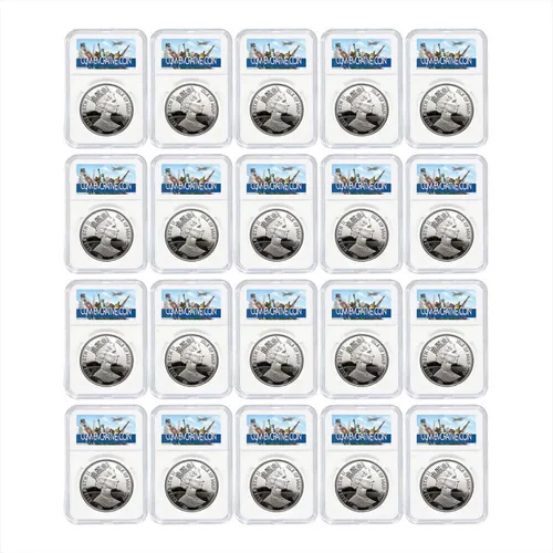 Miniatura 4 de 50PCS Moneda Losa Display Holder Almacenamiento 0.827 in para NGC PCGS Grado Colección Caja 0.827 in