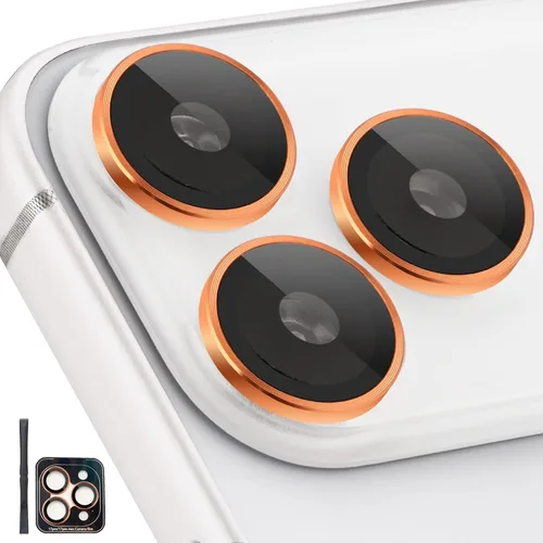 Miniatura 11 de Protector de Lente de Cámara para iPhone 17 Pro/17 Pro Max, Protector de Cámara de Vidrio Templado Individual con Bandeja de Instalación Compatible