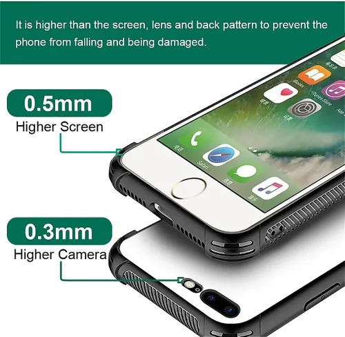 Miniatura 123 de Compatible con funda para iPhone 6 Plus/6s Plus,Bite Your Teeth Diseño de patrón asombroso, funda trasera dura de PC anti-arañazos y a prueba