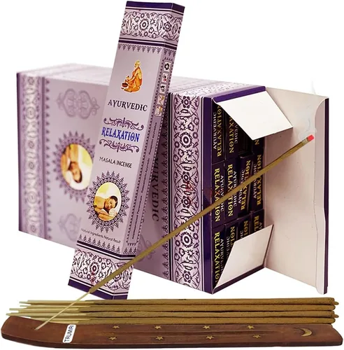 Miniatura 10 de Dragons Blood Inciense Sticks and Holder Bundle Ayurvedic Hand Made Insence Insence