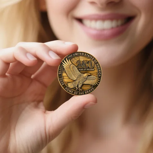 Miniatura 8 de Moneda conmemorativa de aleación de zinc del 250 aniversario de Estados Unidos - Estados Unidos de América Liberty & Courage 1776-2026