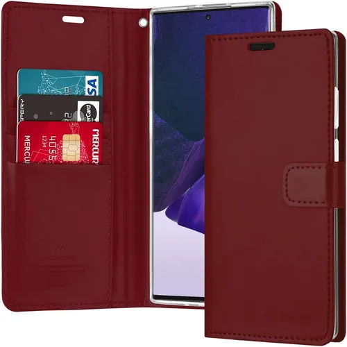 Miniatura 21 de GOOSPERY Blue Moon Wallet para Samsung Galaxy Note 10 Case (2019) Funda de cuero con tapa (Negro)