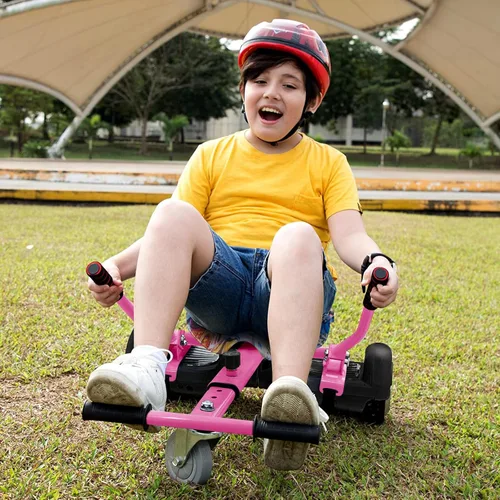 Miniatura 8 de Hiboy HC-01 Hoverboard Seat Attachment for 6.5" 8" 8.5" 10" Hoverboards, Easy Assembly & Adjustable Frame Length Buggy Attachment, Hoverboard Go Rosa