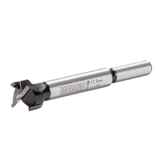 Miniatura 18 de Mollom Broca Forstner de 1/4" (6.3 mm) para carpintería precisa con un grosor de carburo YG8 duradero de 0.063 in, esta herramienta de corte