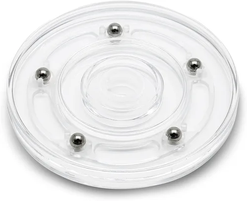Miniatura 5 de 2 organizadores pequeños de acrílico transparente de 4 pulgadas, mini organizador giratorio para baño, gabinete de cocina, mesa, estante