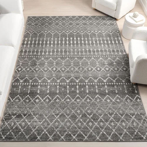 Miniatura 27 de nuLOOM Alfombra decorativa Blythe marroquí, 2 'x 3', gris oscuro