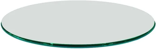 Miniatura 83 de Fab Glass - Mesa redonda de cristal de 48 in, grosor de 3/4 in, cristal pulido plano templado, Vidrio, Transparente