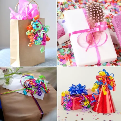 Miniatura 3 de 48 rollos de cintas de 0.197 in y 11 yardas para globos rizadores, cintas de envoltura de regalos para manualidades, arcos, bodas, fiestas