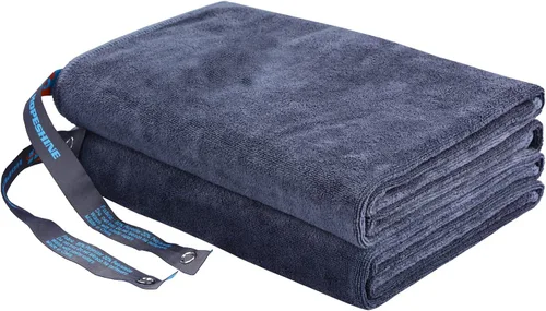 Miniatura 6 de HOPESHINE Toallas grandes de gimnasio para hombres y mujeres, color negro, para entrenamiento, sudor, súper absorbente, toalla de viaje deportiva