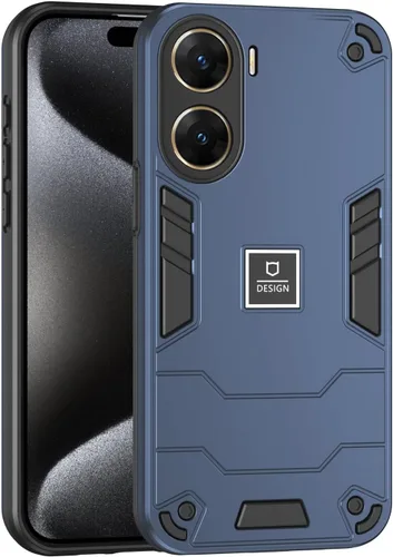 Miniatura 59 de Funda compatible con Huawei Y9 Prime (2019), compatible con Huawei Y9 Prime (2019) 4G STK-L21 2 en 1 [PC duro + TPU], funda de teléfono azul