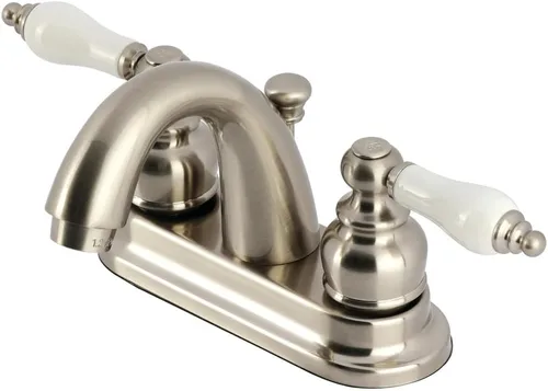 Miniatura 3 de Kingston Brass KB5611PL Restoration Grifo de Lavabo Centerset de 4 Pulgadas, Cromo Pulido