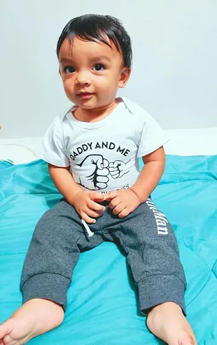 Miniatura 7 de TUEMOS Conjunto de ropa para bebé recién nacido, con estampado de letras, mameluco, pantalones, sombrero, conjunto de 3 piezas