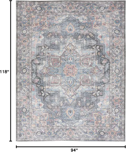 Miniatura 79 de Nourison Home New Concept - Alfombra lavable de 6 x 9 pies, fácil de limpiar, no se desprende, para dormitorio, sala de estar, comedor y cocina