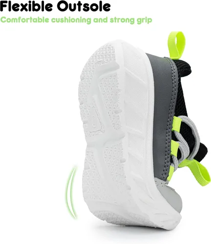 Miniatura 5 de YESKIS Tenis deportivos para niños y niñas, tenis para correr, ligeros, transpirables, de malla, para caminar