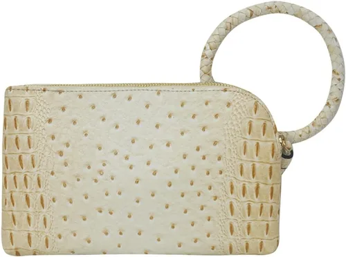 Miniatura 3 de NGIL Mini bolso de pulsera para mujer, mini bolso de cuero sintético con borla de flecos, cartera de pulsera para mujer