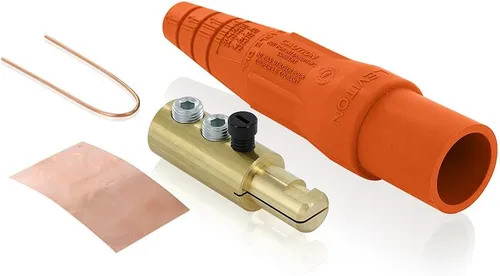 Miniatura 2 de Leviton Nariz cónica serie 16, contacto de enchufe macho, desmontable, conector tipo leva con terminación de tornillo de doble ajuste, 16D24-UE