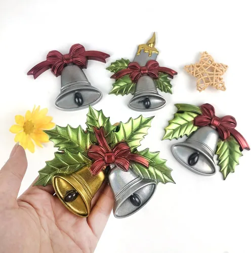 Miniatura 8 de Molde de resina epoxi reutilizable para decoración de interiores y exteriores, campana de Navidad, molde de silicona para decoración del hogar