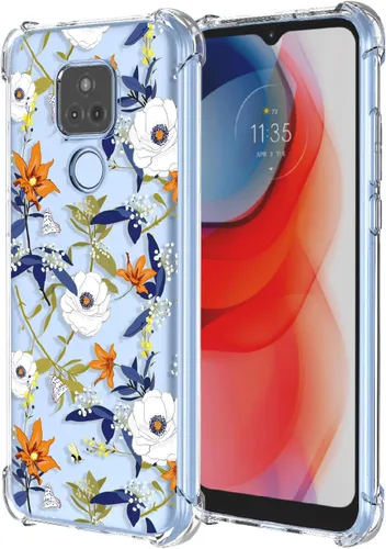 Miniatura 12 de Funda para Moto G Stylus 2021 4G Clear Flower Funda de teléfono TPU suave a prueba de golpes, antiarañazos, funda protectora para Motorola G Stylus